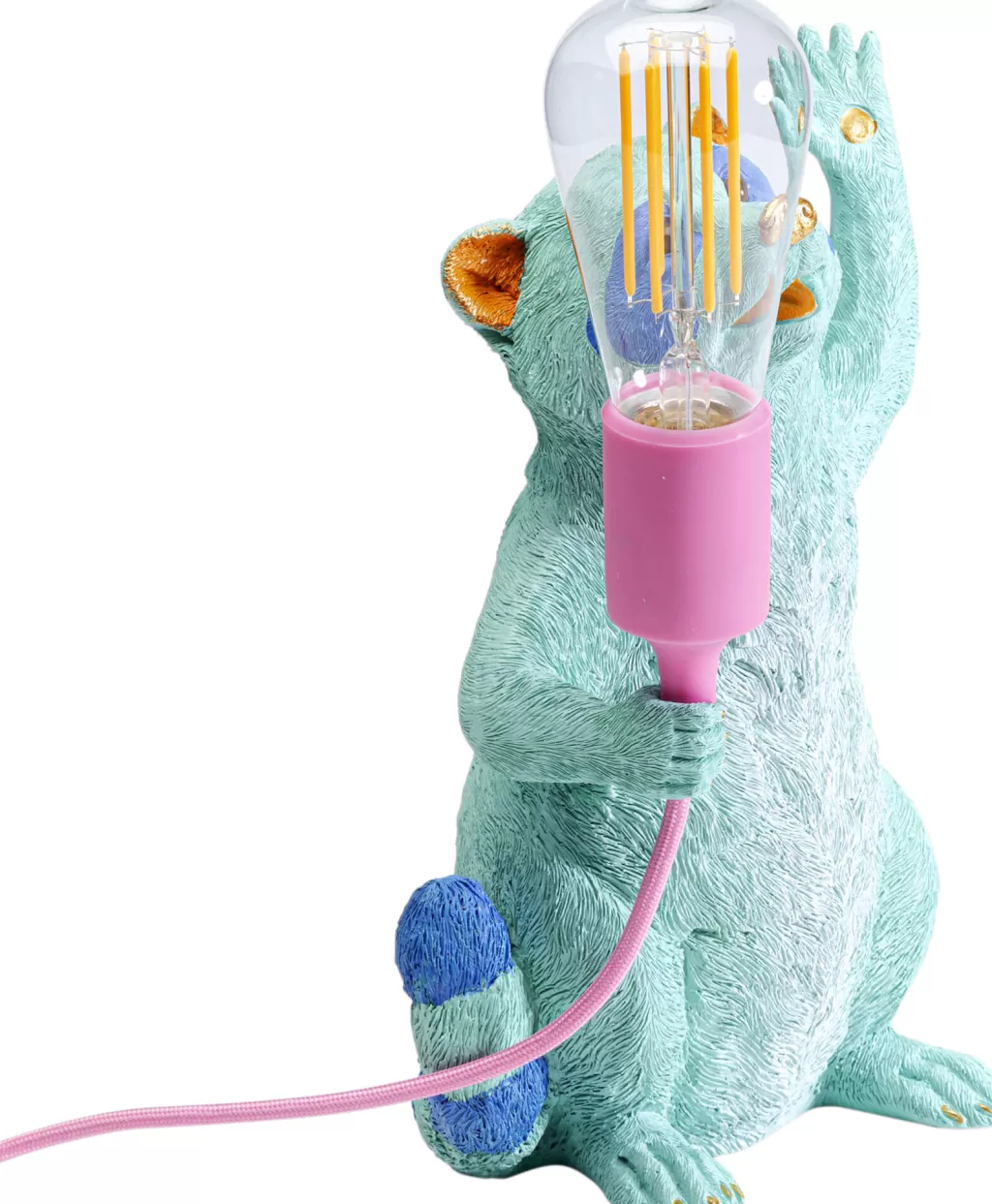 Pöytävalaisimet>KARE Design Racoon Pesukarhu Pöytävalaisin 31cm