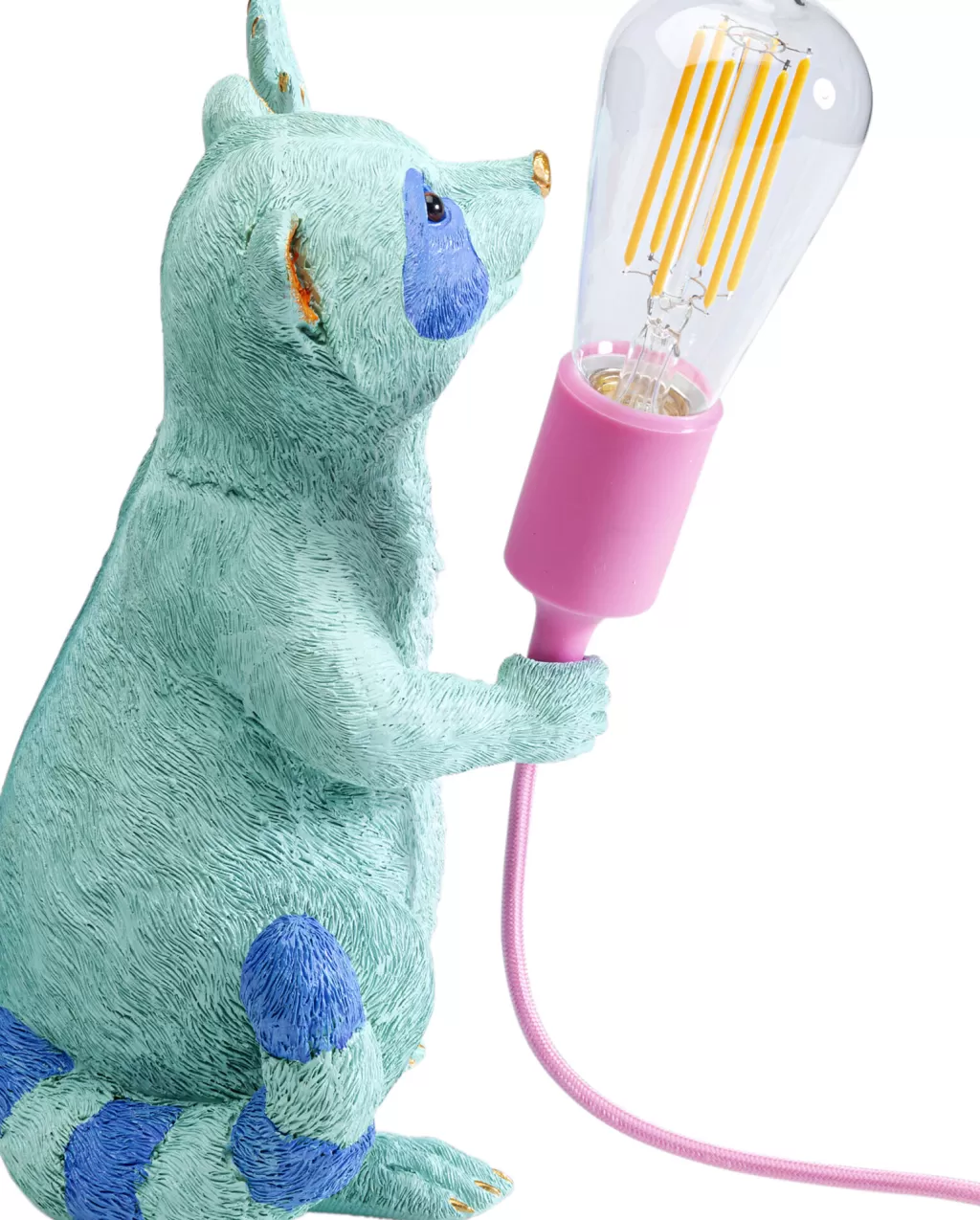 Pöytävalaisimet>KARE Design Racoon Pesukarhu Pöytävalaisin 31cm