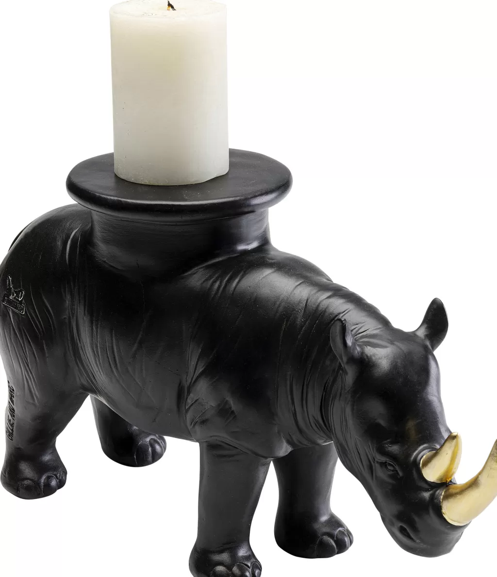 Koriste-Esineet>KARE Design Rhino Sarvikuono Koriste-esine Musta 41cm