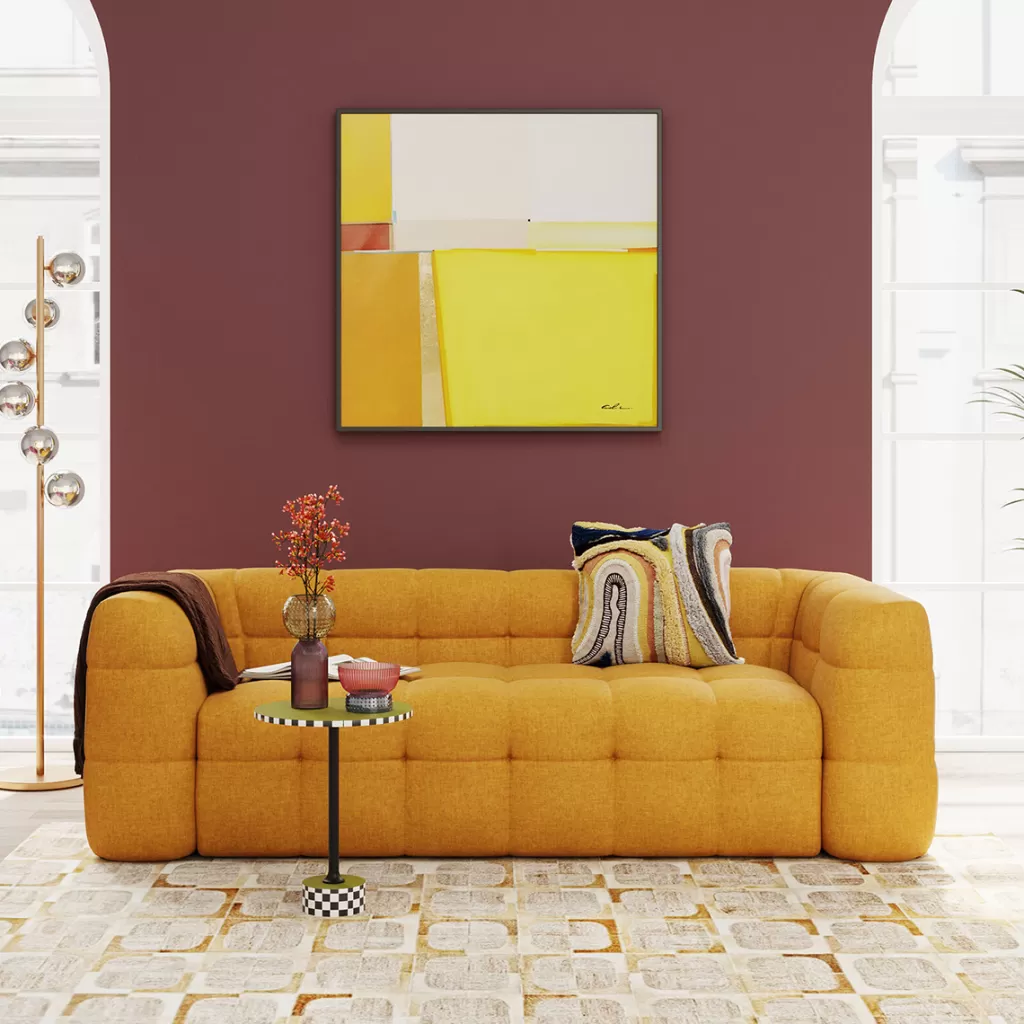 Sohvat>KARE Design Salamanca Sohva, 3-istuttava, Keltainen 240cm
