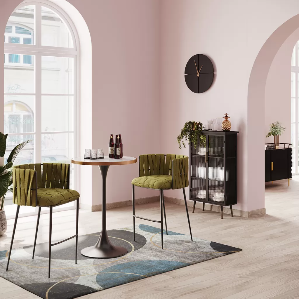 Baarituolit>KARE Design Saluti Baarituoli Tummanvihreä 77cm