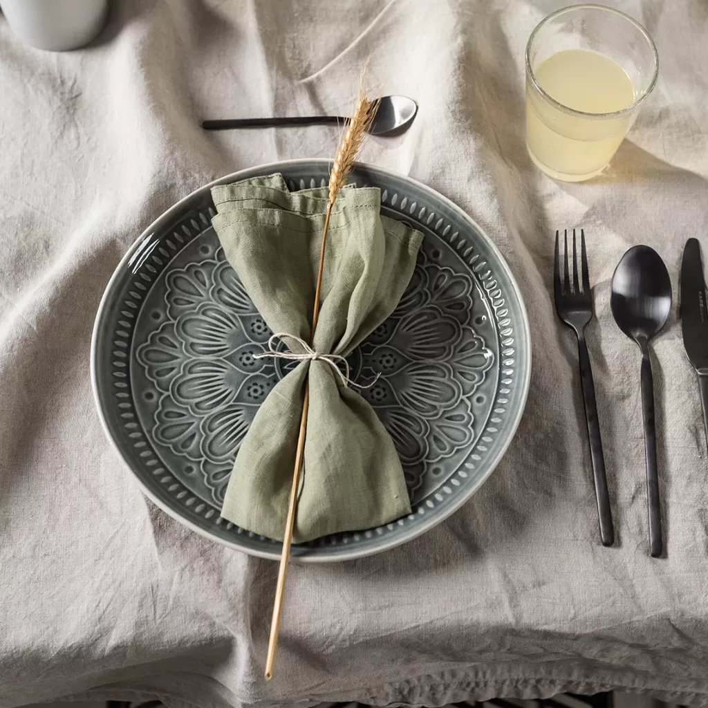 Lautaset>KARE Design Sicilia Mandala Grey Lautanen Ø27cm