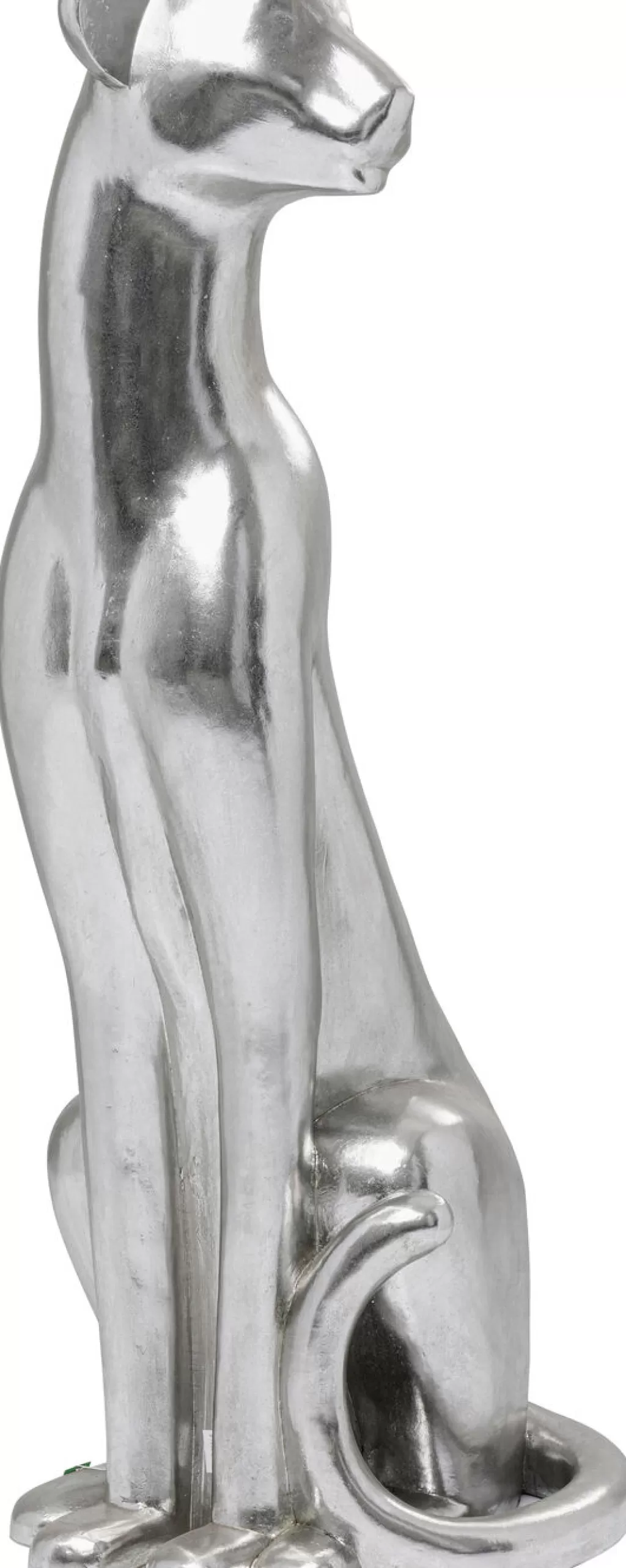 Jalalliset Koriste-Esineet>KARE Design Sitting Leopard Leopardi Koriste-esine, Hopea 150cm