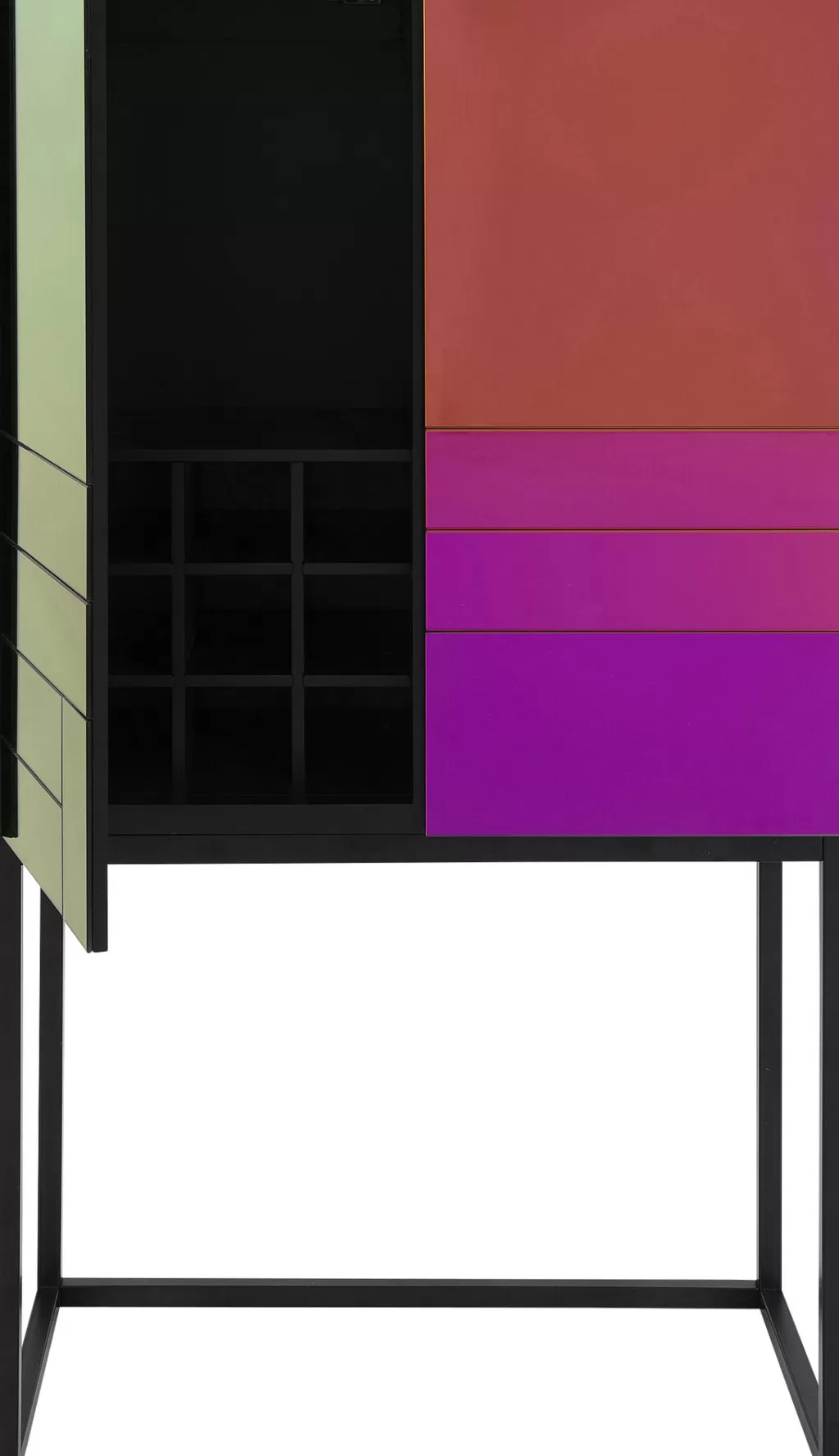 Baarit>KARE Design Sophisticated Baarikaappi Heijastavaa Lasia 80cm