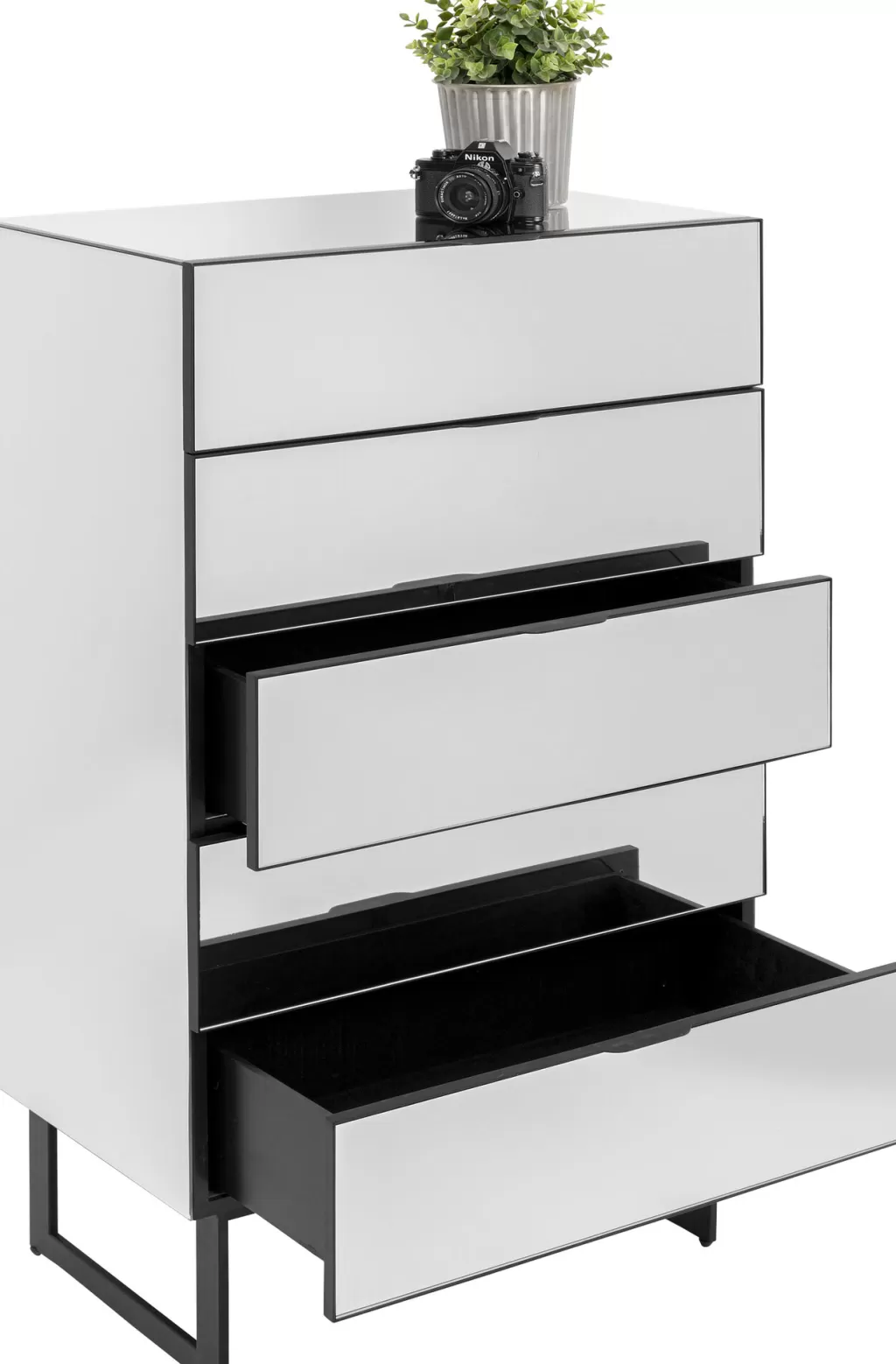 Senkit | Olohuone>KARE Design Soran Lipasto 5 Laatikkoa, Musta 65x114cm