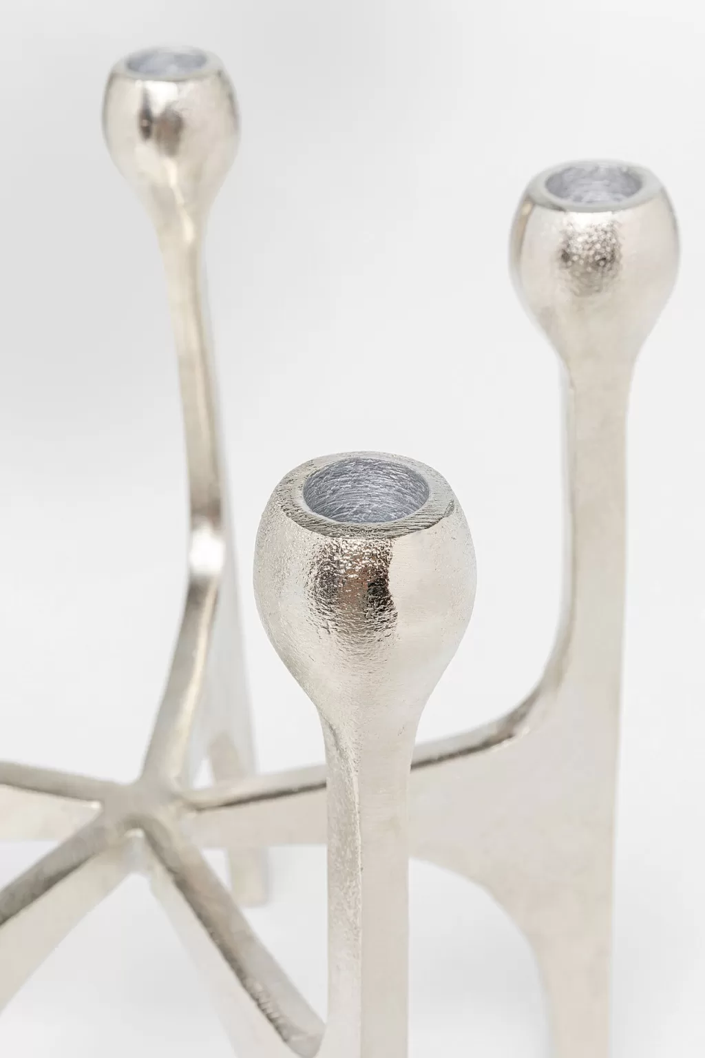 Lyhdyt | Kynttilänjalat>KARE Design Stacky Silver Kynttilänjalka, Hopea 31cm