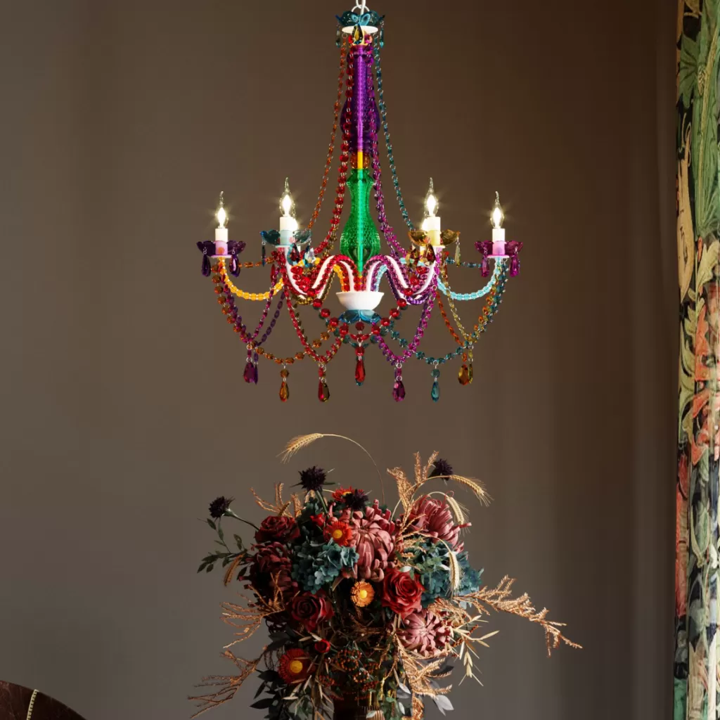 Riippuvalaisimet>KARE Design Starlight Riippuvalaisin, 6-haarainen, Monivärien