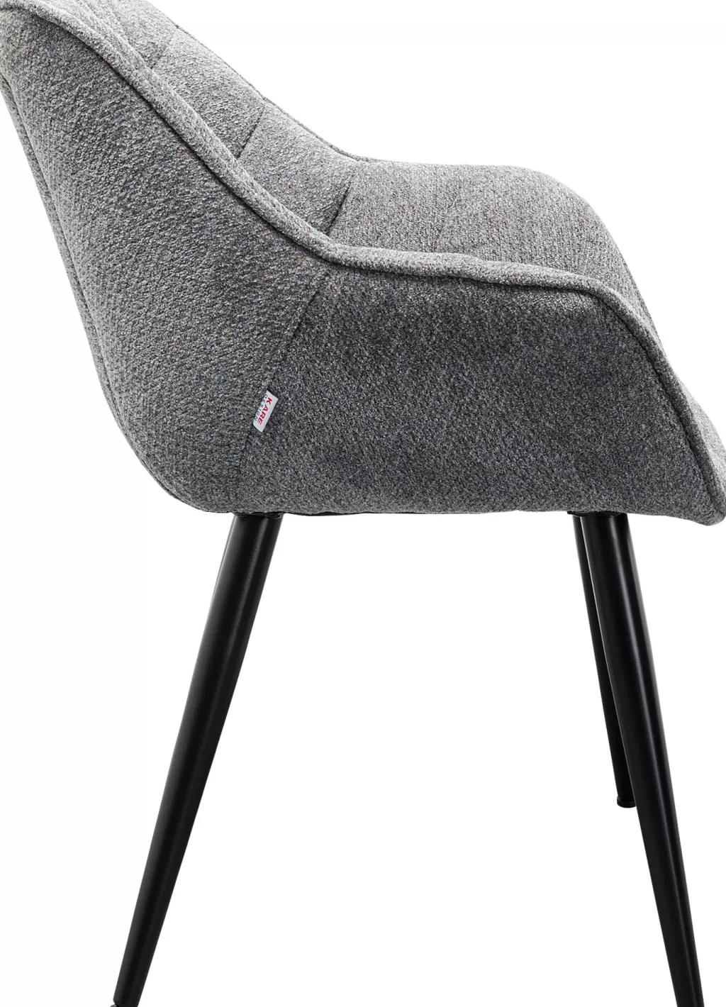 Tuolit>KARE Design Thelma Melange Grey Tuoli Käsinojilla Harmaa