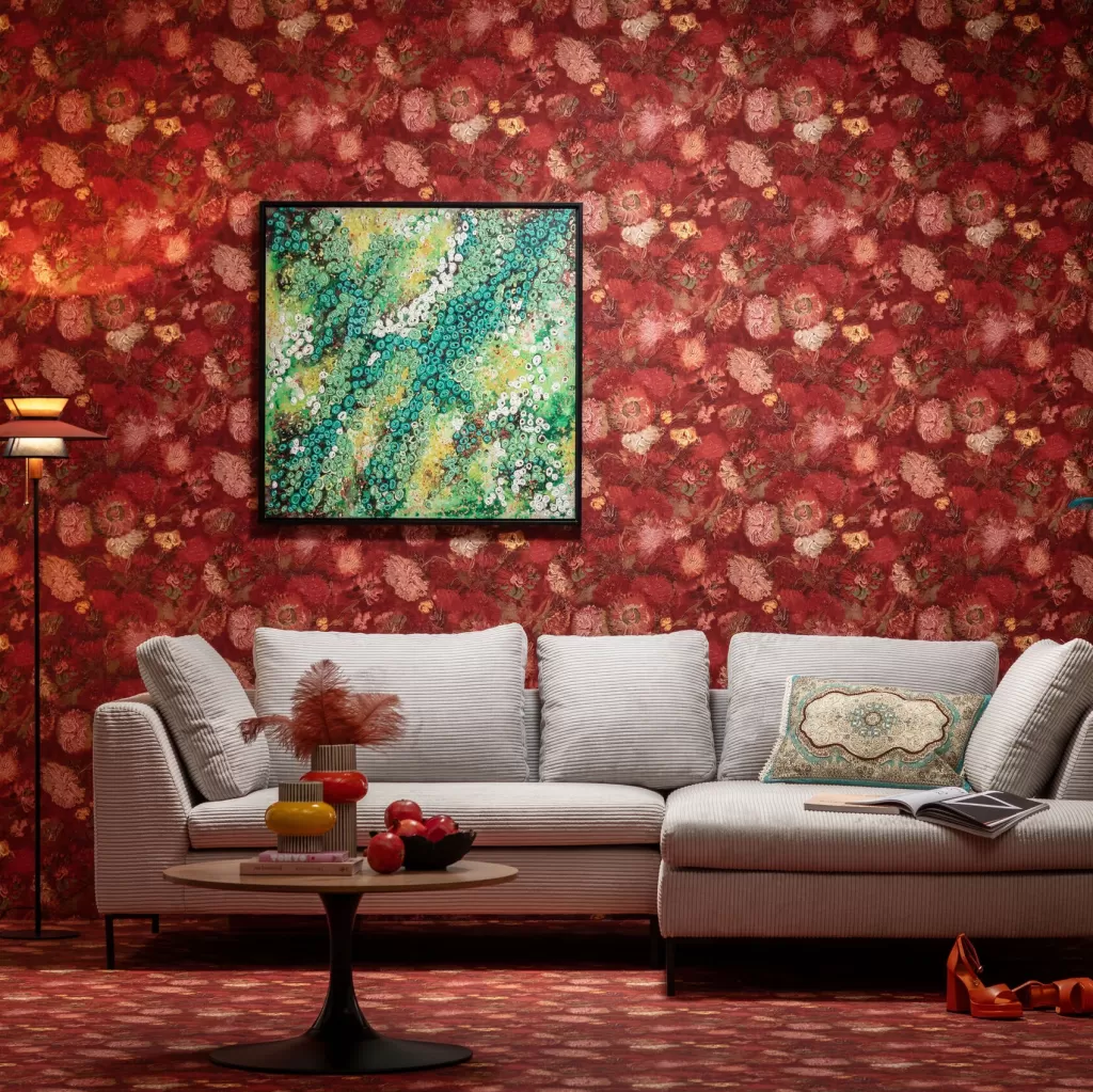 Taulut | Olohuone>KARE Design Top View Green Kehystetty Taulu 100x100cm