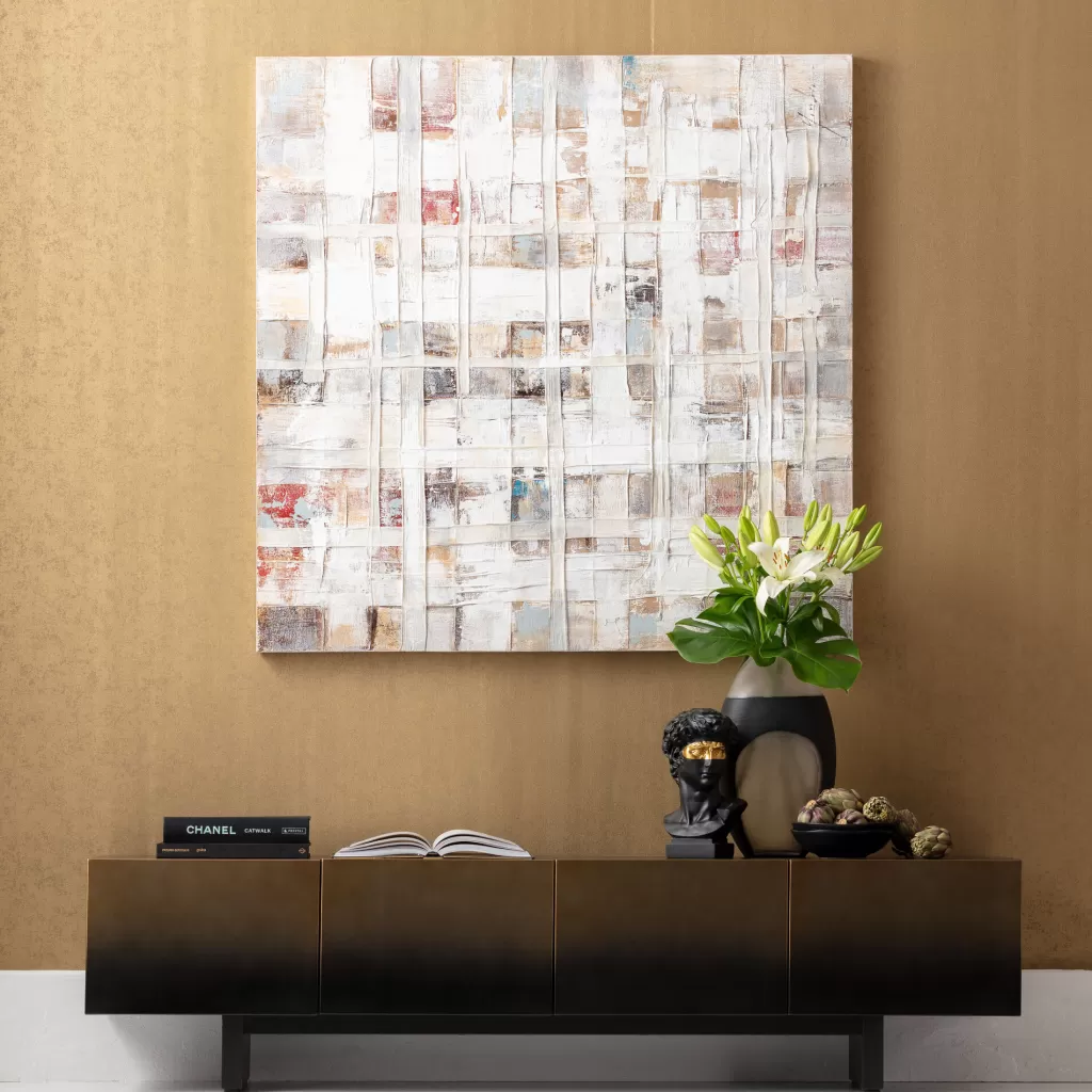 Taulut | Olohuone>KARE Design Treccia Canvas Taulu 120x120cm