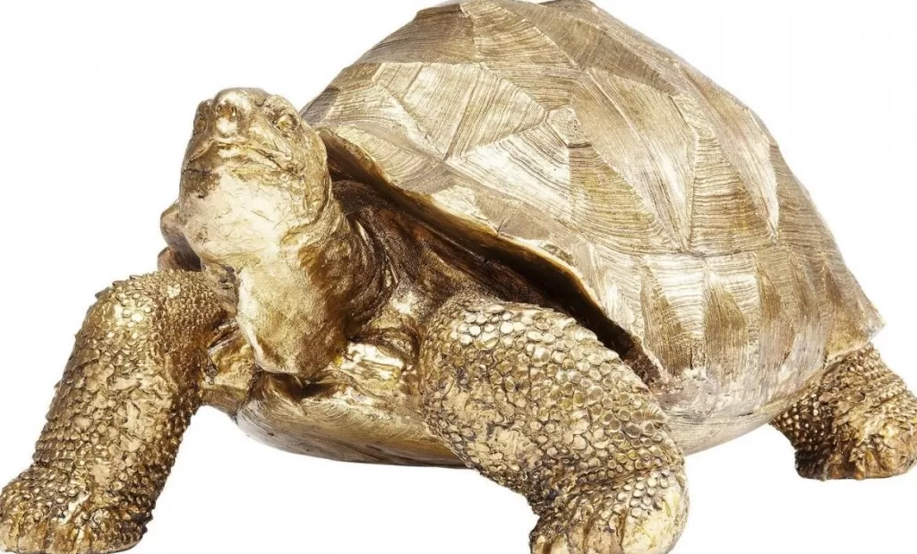 Jalalliset Koriste-Esineet>KARE Design Turtle Gold Medium Kilpikonna, Koriste-esine, Kulta 40cm