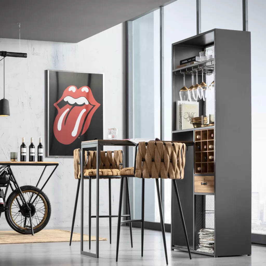 Baarit>KARE Design Vinoteca Baarikaappi Pöytätasolla 80x201cm