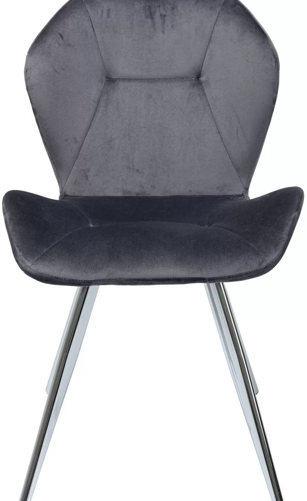 Tuolit>KARE Design Viva Tuoli, Harmaa, Kromi