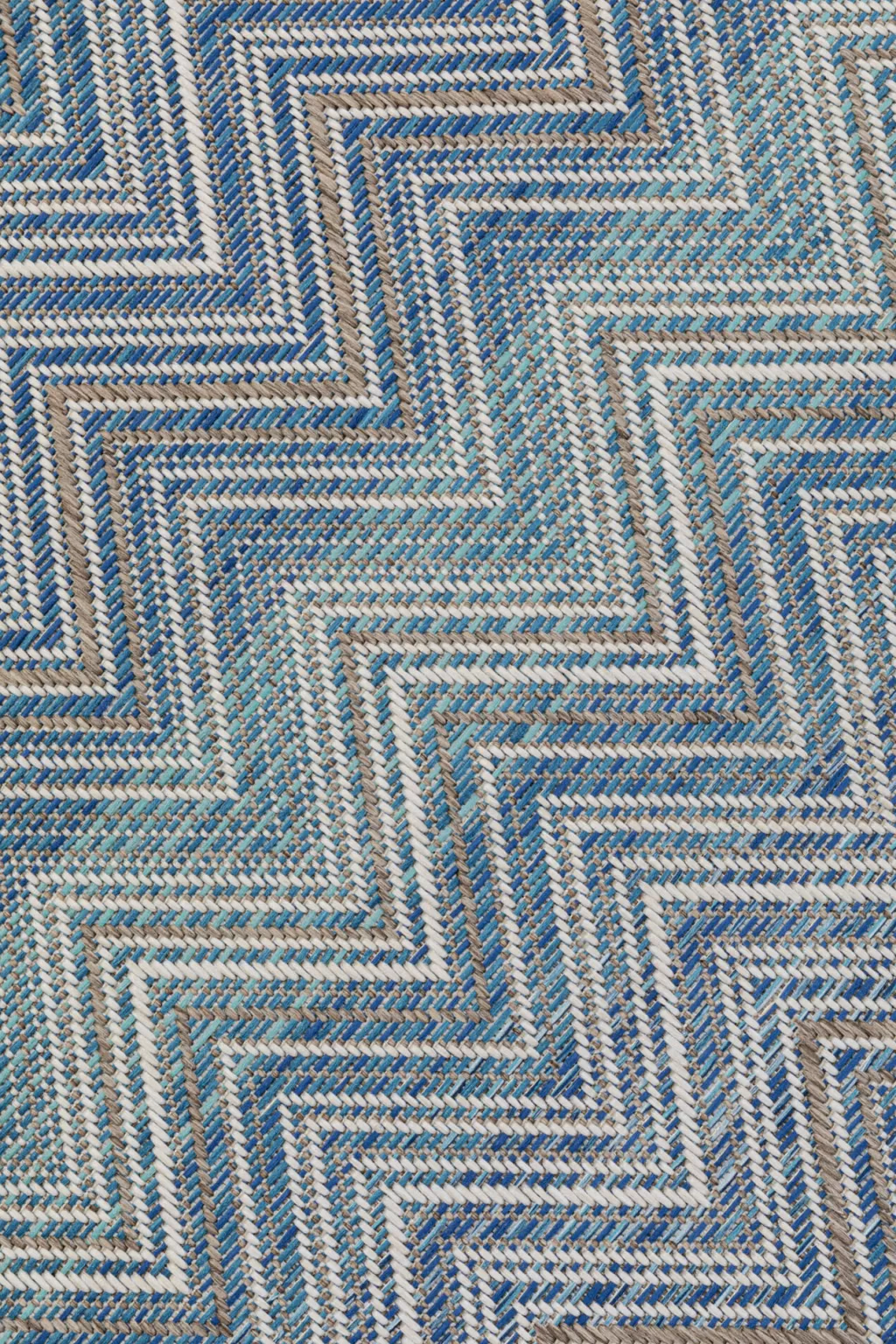 Matot>KARE Design Zigzag Blue Matto Ulkokäyttöön 230x330cm